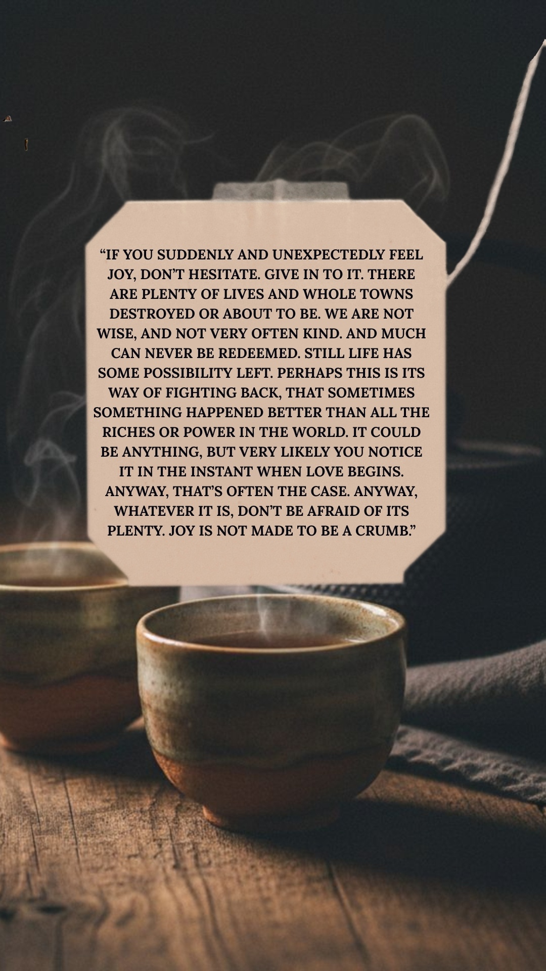 Tea message